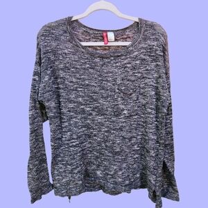 Grey and black H&M lightweight sweater Size L